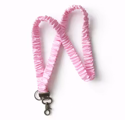 Elastiskt halsband, retro, rosa