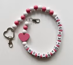 Nyckelkedja, rosa hjärta