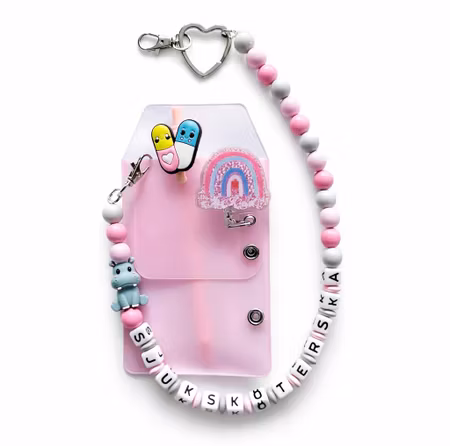 Elastisk korthållare, regnbåge