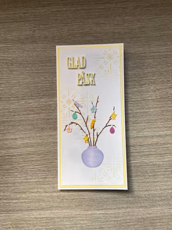 Handgjort kort "Påskris"