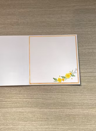 Handgjort kort "Glad Påsk med oval ram"