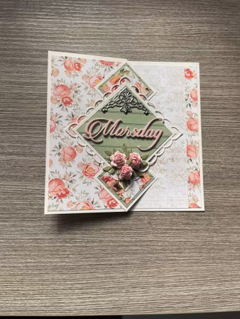 Handgjort kort "Morsdag"