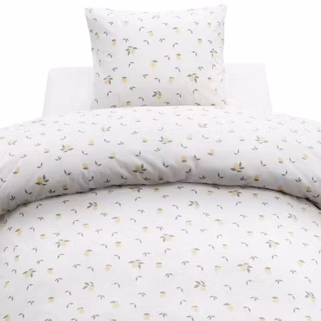 Lemons Gul Bäddset Enkeltäcke 150x210