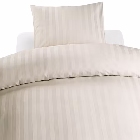 Satin Champagne Bäddset Enkeltäcke 150x210