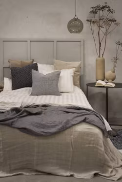 Satin Champagne Bäddset Enkeltäcke 150x210