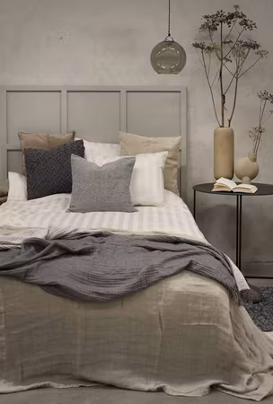 Satin Champagne Bäddset Enkeltäcke 150x210