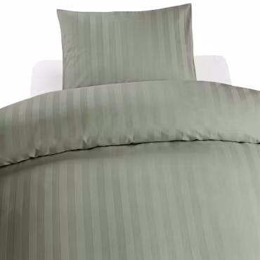 Satin Grön bäddset från 150x200 Enkeltäcke