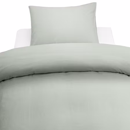 Washed Grön Bäddset Enkeltäcke 150x210