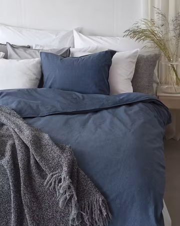 Washed Marin Bäddset Enkeltäcke 150x210