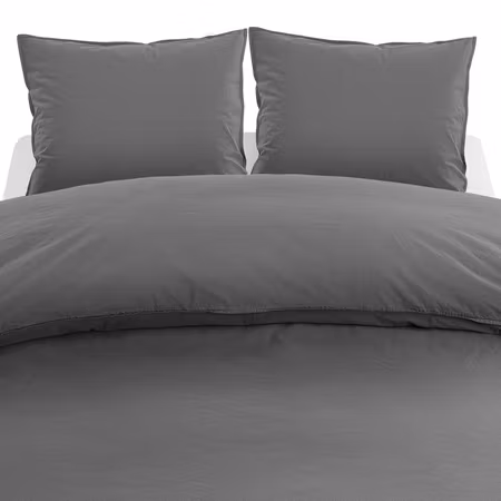 Percale Grå Bäddset Dubbeltäcke 220x210