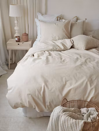 Humble Beige Bäddset Enkeltäcke 150x210