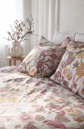 Bäddset Blombacken Rosa 150x210 cm