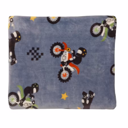 Bikes Pläd 130x170 Denim