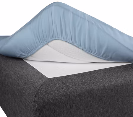 Dra på lakan Ljusblå 120x200