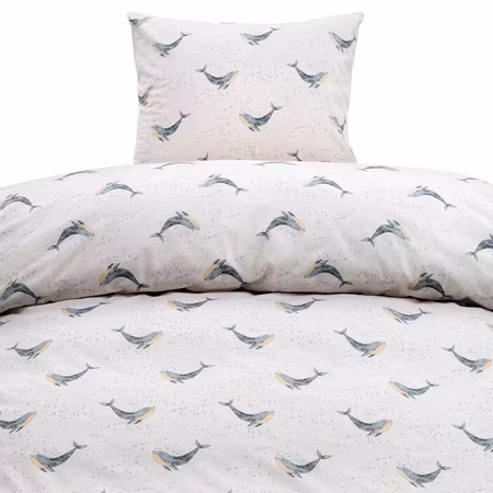 Valsång Blå Bäddset Borganäs of Sweden Enkeltäcke 150x210