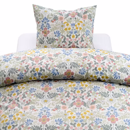 Sommarblommor Multi Bäddset  Borganäs of Sweden Enkeltäcke 150x210