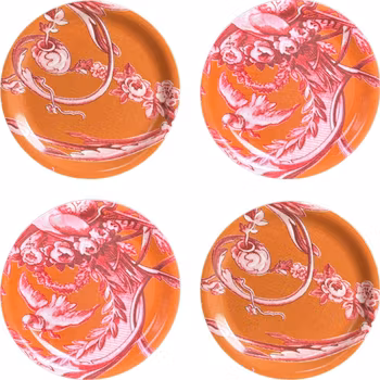 Coasters 4 pack  - Ludivine Orange