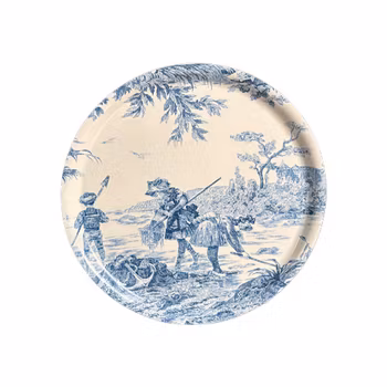 Rund Bricka 31 cm - Histoire Blå