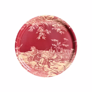 Rund Bricka 31 cm - Histoire Röd