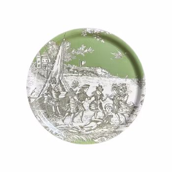 Rund Bricka 31 cm -Histoire Grön