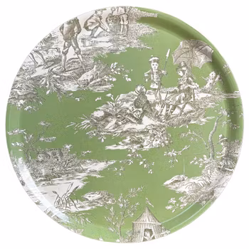 Rund Bricka 46 cm - Histoire Grön