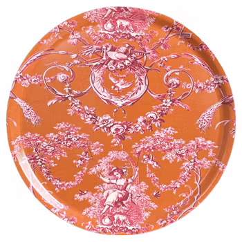 Rund Bricka 46 cm - Ludivine Orange