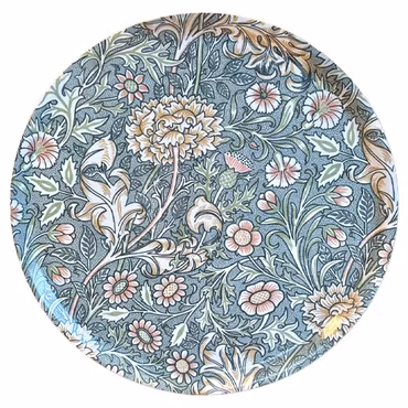 Rund Bricka 46 cm - William Morris Double Bough Bluebird