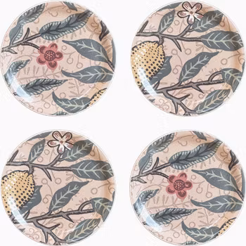 Coaster 4 pack - William Morris Fruit Clay