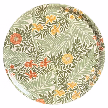 Rund Bricka 46 cm - William Morris Larkspur Green