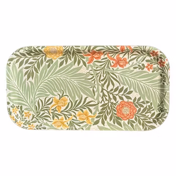 Cocktailbricka 43x22 cm - William Morris Larkspur Green