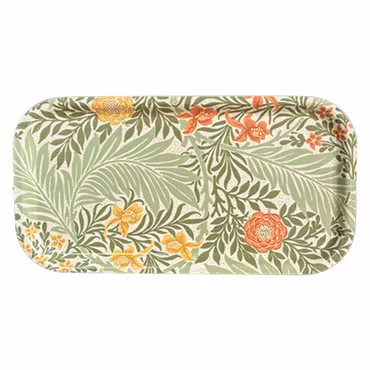 Cocktailbricka 43x22 cm - William Morris Larkspur Green