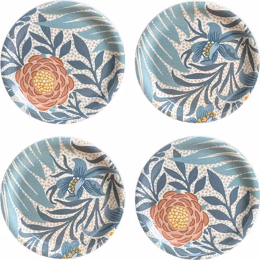 Coaster 4 pack - William Morris Larkspur Blue