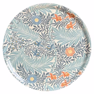 Rund Bricka 46 cm - William Morris Larkspur Blue
