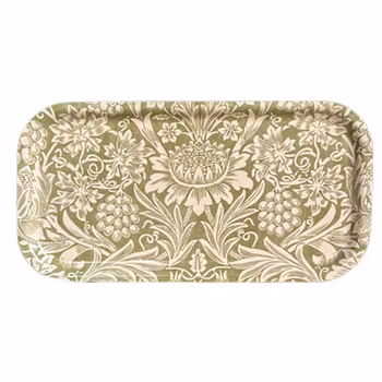 Cocktailbricka 43x22 cm - William Morris Sunflower Green