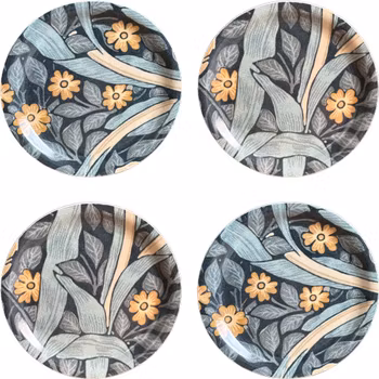 Coaster 4 pack - William Morris Pimpernel Blue