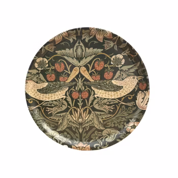 Rund Bricka 31 cm - William Morris Strawberry Thief Nettle