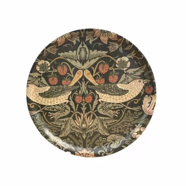 Rund Bricka 31 cm - William Morris Strawberry Thief Nettle