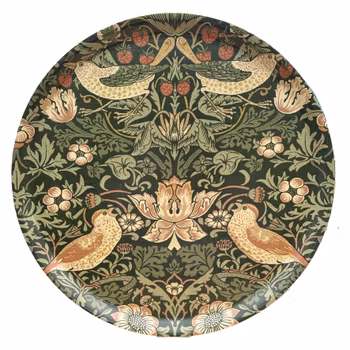 Rund Bricka 46 cm - William Morris Strawberry Thief Nettle