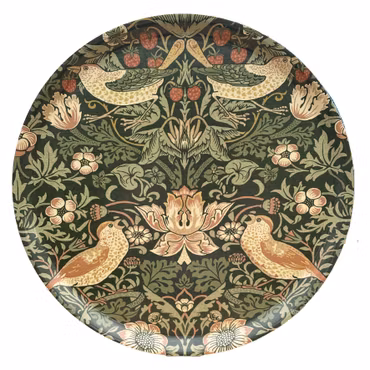 Rund Bricka 46 cm - William Morris Strawberry Thief Nettle