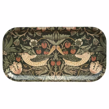 Cocktailbricka 43x22 cm - William Morris Strawberry Thief Nettle