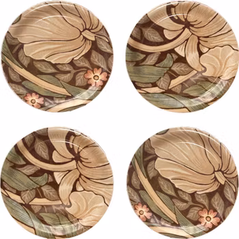 Coaster 4 pack - William Morris Pimpernel Brick
