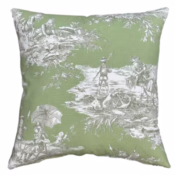 Kudde Toile De Jouy - Histoire Green