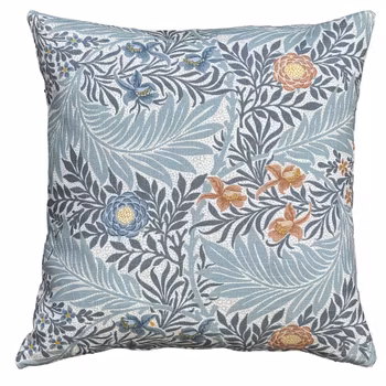 Kudde William Morris - Larkspur Blå