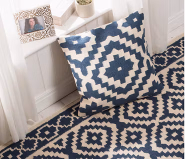 Handvävt Kilim kuddfodral i ull – Samarkand (45x45 cm)