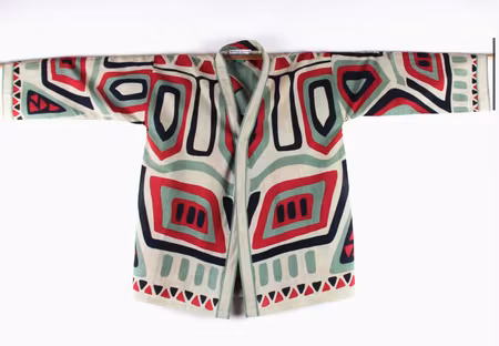 Kimono i ekologisk bomull "Orphée" Bordeaux