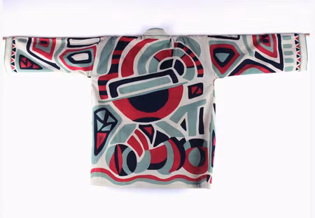 Kimono i ekologisk bomull "Orphée" Bordeaux
