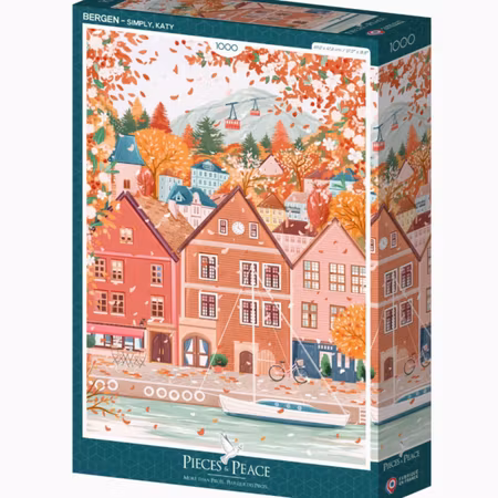 Konstpussel 1000 bitar - Bergen