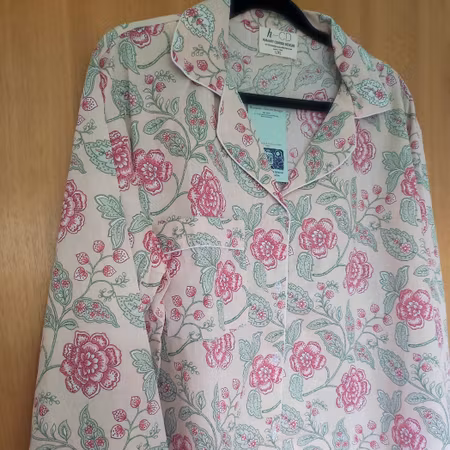 Blocktryckt pyjamas - Rose Garden
