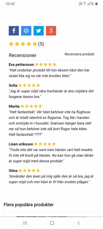 Beckolja-Hästar blanda ut till 8 liter spray fri frakt