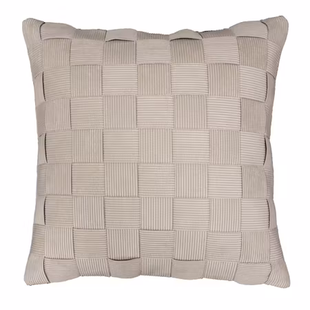 Check kuddfodral Creme 45x45